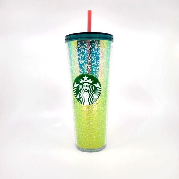 Starbucks 2022 neon green bubbley Summer release Tumbler Venti - Picture 1 of 14